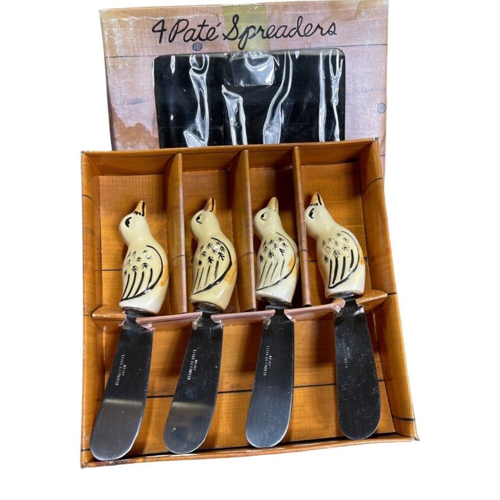 Vintage Sigma The Tastesetter Duck Desgin Pate Knives Made In Japan